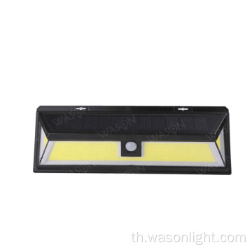 Wason Wholesale Custom 950 Lumens กันน้ำ Widereless Cob Motion เซ็นเซอร์เปิดใช้งานไฟผนังไฟ LED พลังงานแสงอาทิตย์กลางแจ้ง